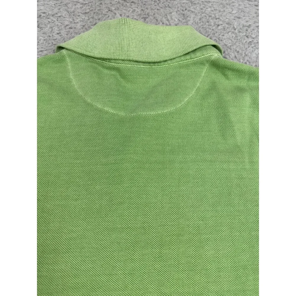 True Religion Mens Sportswear Spring 2013 Embroidery Pique Polo Shirt Green - Picture 6 of 11